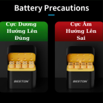 Hộp sạc pin AA 1.5V BESTON 8 slot mẫu mới M7036