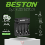 Sạc Pin Beston M7031 AA/AAA Lithium 1.5V 4 Slot, pin micro, pin đồ chơi,pin máy ảnh