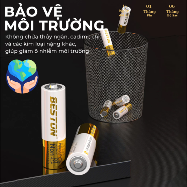 Pin Beston 1.5V Alkaline AA AAA pin karaoke, pin đồ chơi , điều khiển, đèn led, pin đồng hồ