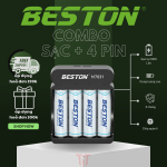 Sạc Pin Beston M7031 AA/AAA Lithium 1.5V 4 Slot, pin micro, pin đồ chơi,pin máy ảnh