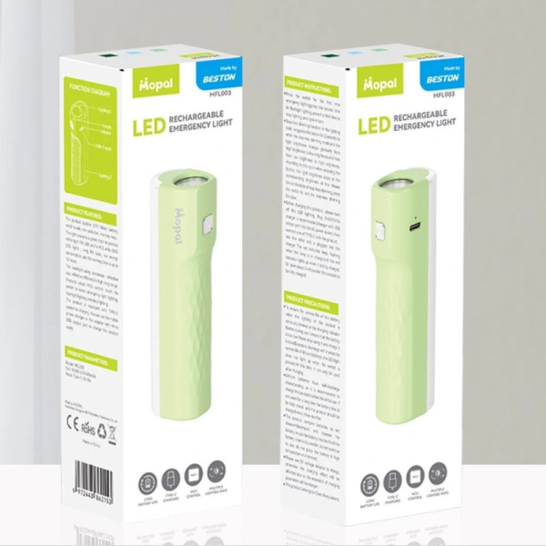 Đèn pin sạc Beston LED Mopal MFL003, thời gian sáng lên đến 6 tiếng, đèn cắm trại, đèn du lịch