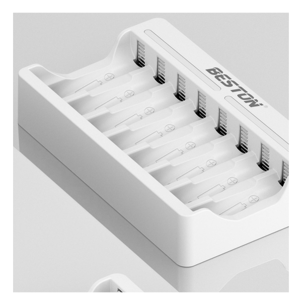 Beston C9010 –  bộ sạc 8 pin Ni-MH 1.2V thông minh, tự ngắt.