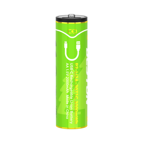 Hộp 4 viên Pin sạc AA 3000mWh Beston Lithium 1.5V USB-C, 2AC-80