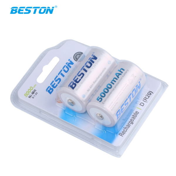 Pin sạc Beston Ni-MH cỡ D – 5000mAh. (vỉ 2 viên)