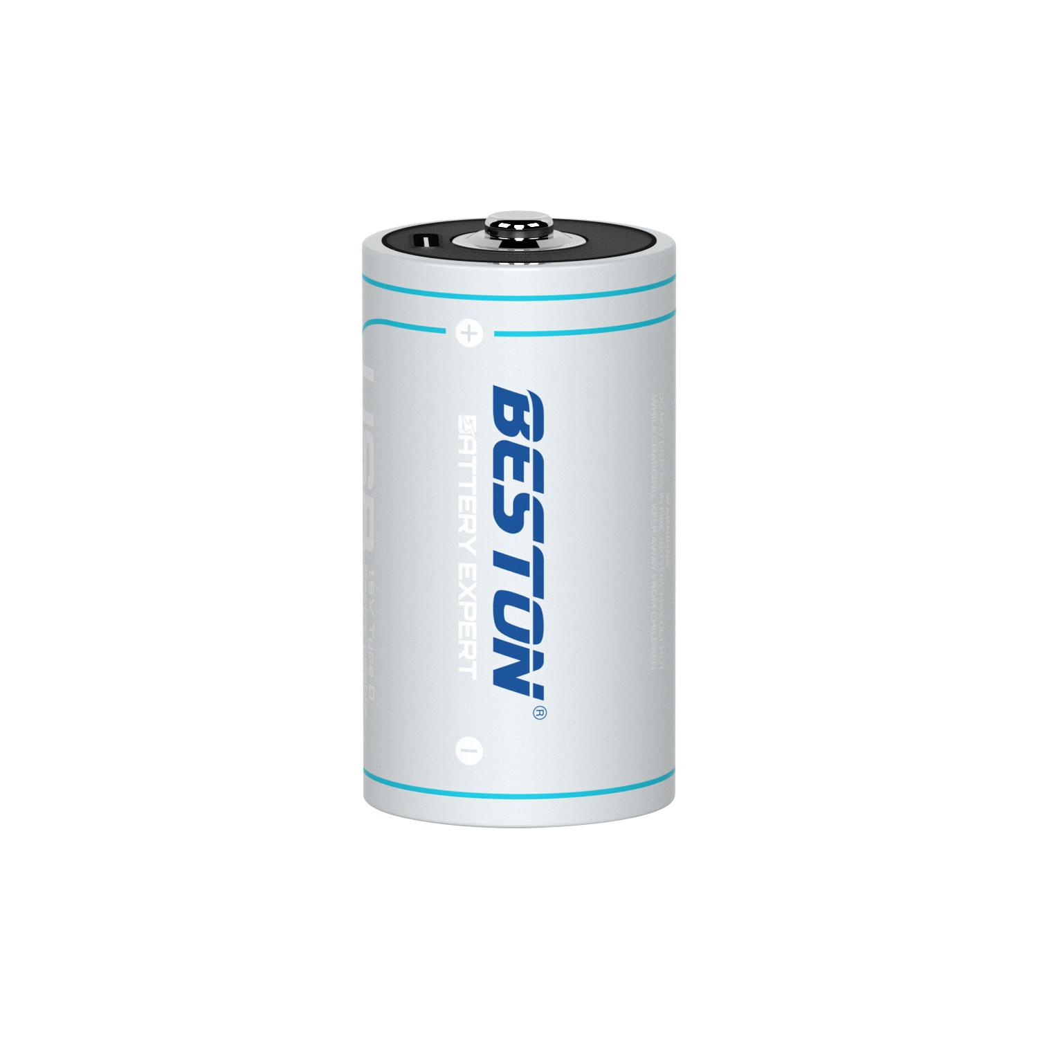 Pin Beston  cỡ D 1.5V USB-type C  – 6000mWh – DLC-40