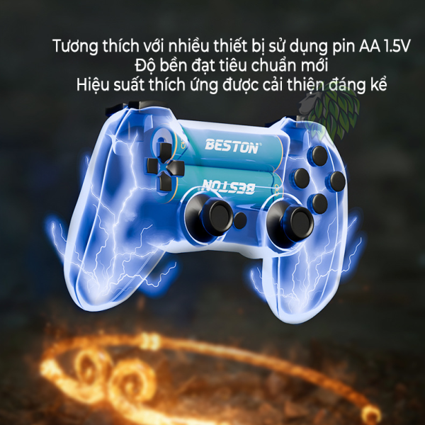 Pin sạc Beston Lithium AA 1.5V, hộp 4 viên dung lượng 3600mWh